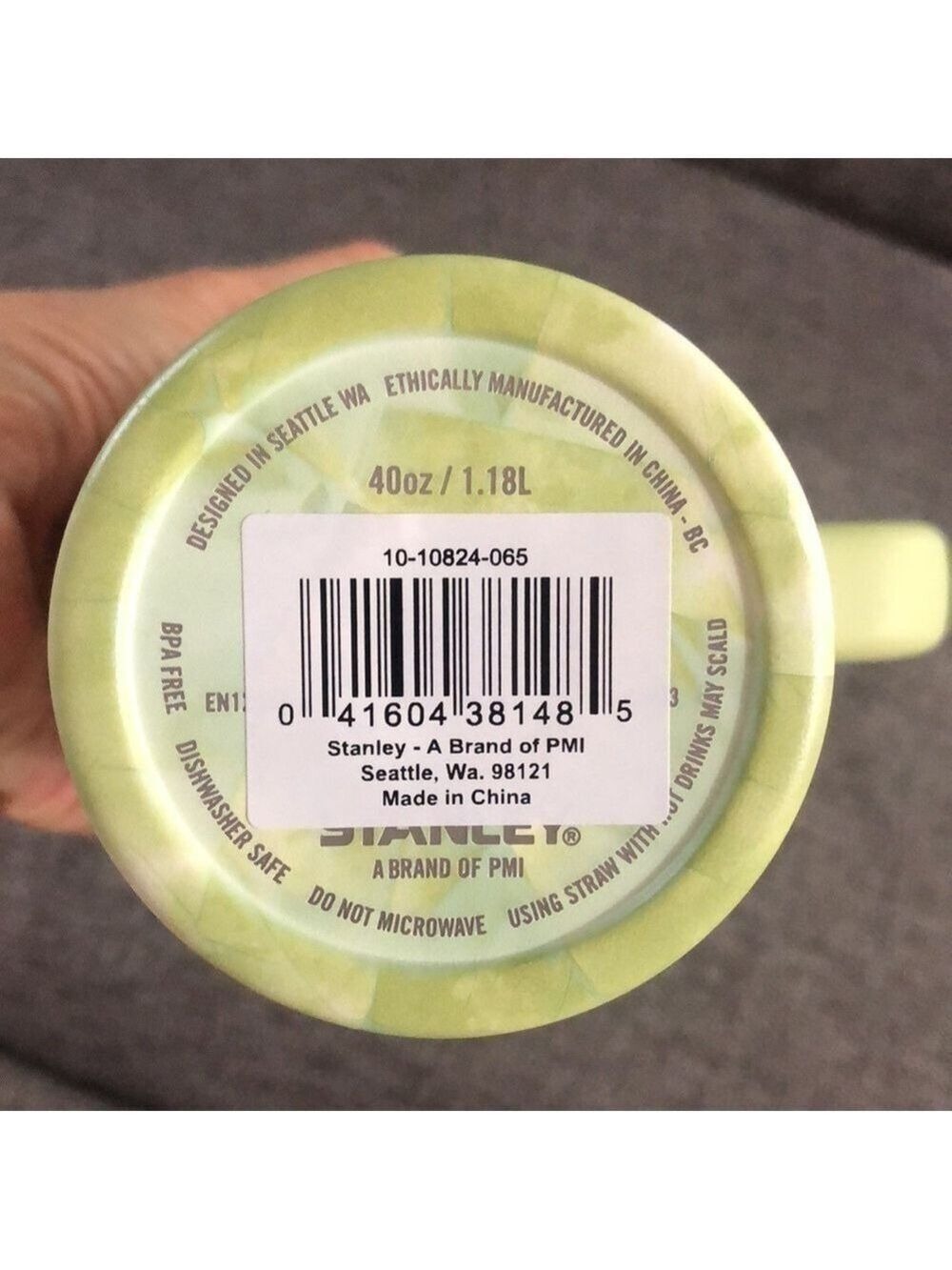 STANLEY 40oz Stainless Steel H2.0 FlowState Quencher Tumbler Citron Tie Dye - Picture 15 of 15